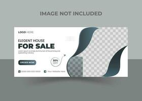 Elegant Home Sale Real estate Fb Cover vector