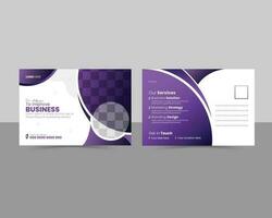 Creative Professional Business Postcard Design vector