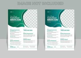 Creative Modern Medical Flyer Design Template vector