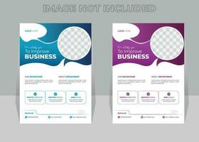 Creative Professional Business Agency Flyer Design Template vector