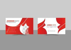 Creative Professional Business Card Design Template vector