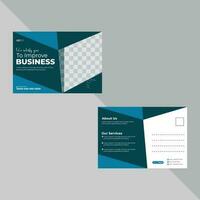 Minimal Business Postcard Design Template vector