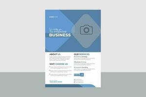 Minimal Business Flyer Design Template vector