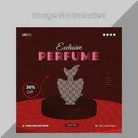 Creative Perfume Design Social Media Post vector