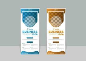 Creative Modern Professional Minimal Business Rollup Banner Design vector