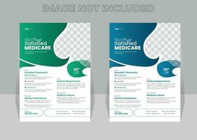 Creative Modern Medical Flyer Design Template vector