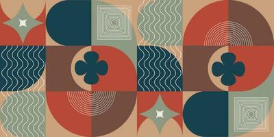 Seamless geometric pattern. A set of different geometric shapes. Minimalism. vector