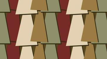 Seamless geometric pattern in retro style. Abstract pattern with triangles overlapping each other. vector