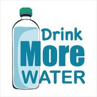 Drink more water. Water balance tracker. Organizer and water check list. vector