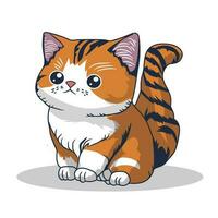 A lot of cute a cat is sitting vector illustration