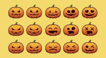 Halloween Pumpkins 2 vector