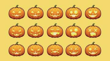 Halloween Pumpkins 1 vector