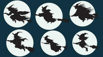 Halloween Witches vector