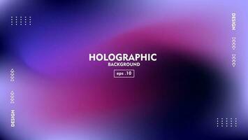 dark blue gradient abstract blurred holographic background vector