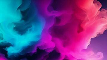 Ai generate Color smoke abstract wallpaper aesthetic background photo