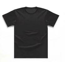 Ai generate photo Free photo black t-shirts with copy space on gray background