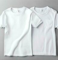 Ai generate photo  Free photo white t-shirts with copy space on