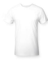 Ai generate photo Free photo white t-shirts with copy space on gray backgroun