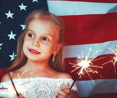 Ai generate photo USA Independence Day photo