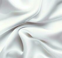 ai generate photo White silk fabric textured background