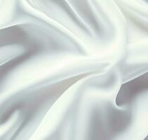 ai generate photo White silk fabric textured background