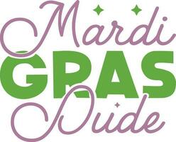 Mardi Gras t shirt design vector