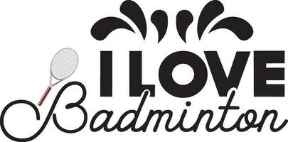 Badminton  t-shirt design vector