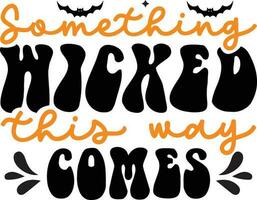 Halloween lettering quote SVG Design vector