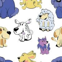 Cute dog pattern print design. Vector illustration design for fashion fabrics, textile graphics, prints.