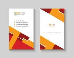 Simple and minimalist vertical business card template vector
