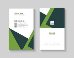 Creative and modern vertical business card design template vector