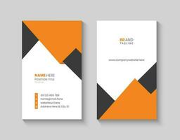 Creative and modern vertical business card design template vector