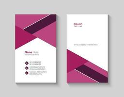 Creative and modern vertical business card design template vector