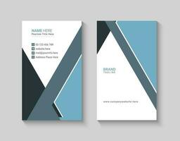 Modern and clean vertical business card design template vector