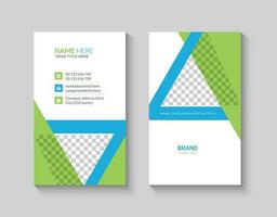 Simple and minimalist vertical business card template vector
