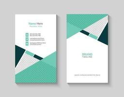 Simple and minimalist vertical business card template vector