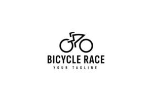 Bicycle race logo vector icon illustration