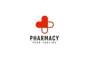 Pharmacy logo vector icon illustration