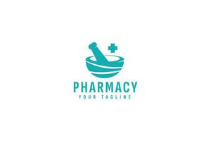 farmacia logo vector icono ilustración