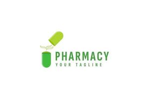 Pharmacy logo vector icon illustration