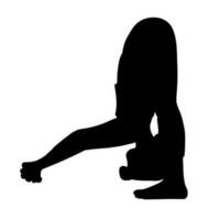 Yoga pilates pose vector