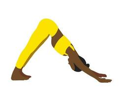 Yoga pilates pose vector