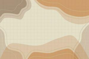 Creative abstract aesthetic wavy shapes background with pastel color vector