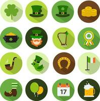 Saint Patricks Day Icon set vector