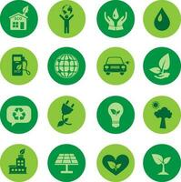 Ecology icon set vector