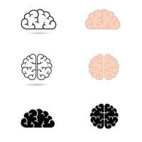 Brain icon on background.vector illustration vector