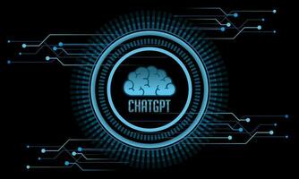 Ai artificial intelligence,ChatGPT OpenAI,ChatGPT illustration for website,banner, poster,template vector