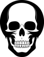 skull bones skeleton logo simple black  tattoo pirate vector