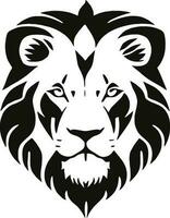 lion logo vector simple black