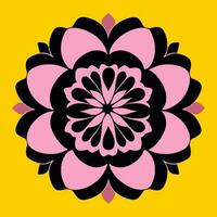 flower logo vector simple abstract flat mandala tattoo plant color blossom floret bloom stencil photo